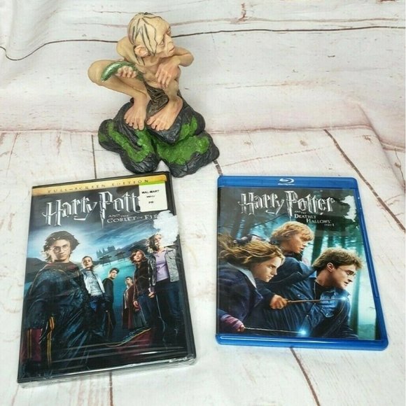 Harry Potter Other - Harry Potter Sméagol The Two Tower Statue, Blu-ray And DVD Bundle